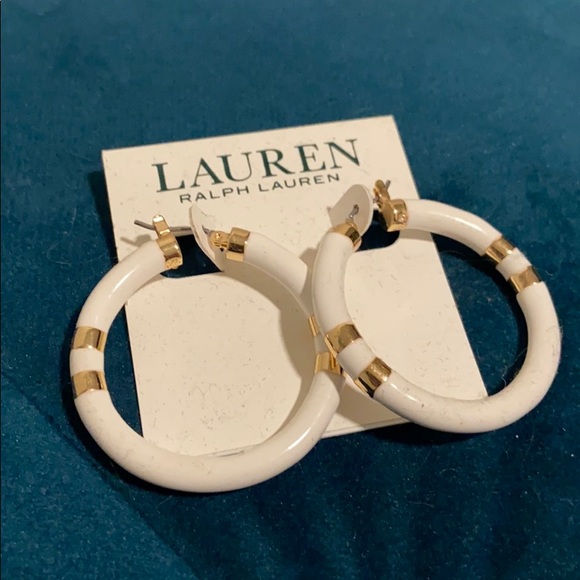 Never worn beautiful Ralph Lauren hoops! - Picture 2 of 4